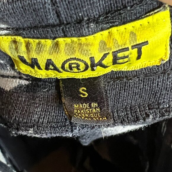 Market Skelly Digital Dunk Sweat Pants Black & White Graphic Design Size S - Picture 7 of 8